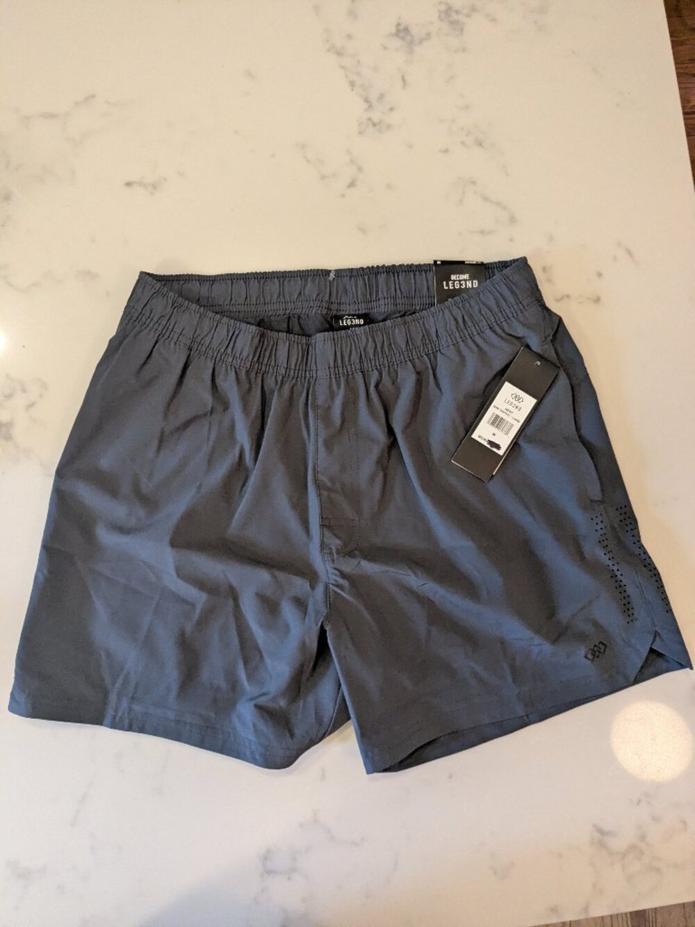LEG3ND Athletic Training Shorts – Gray – Size M (NWT)